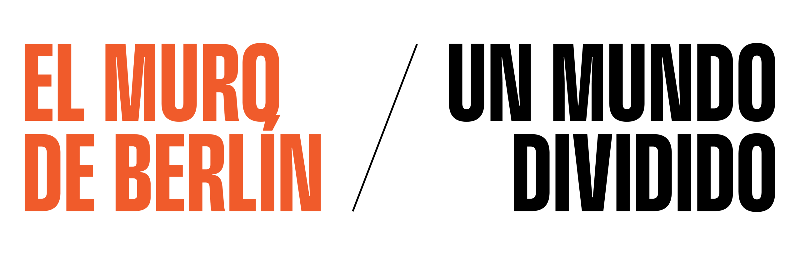 Logo Exposición El Muro de Berlín - Un Mundo Dividido